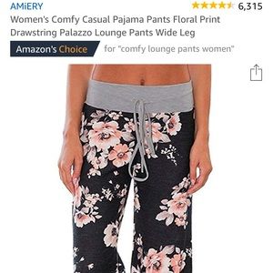 Navy Blue Floral pants